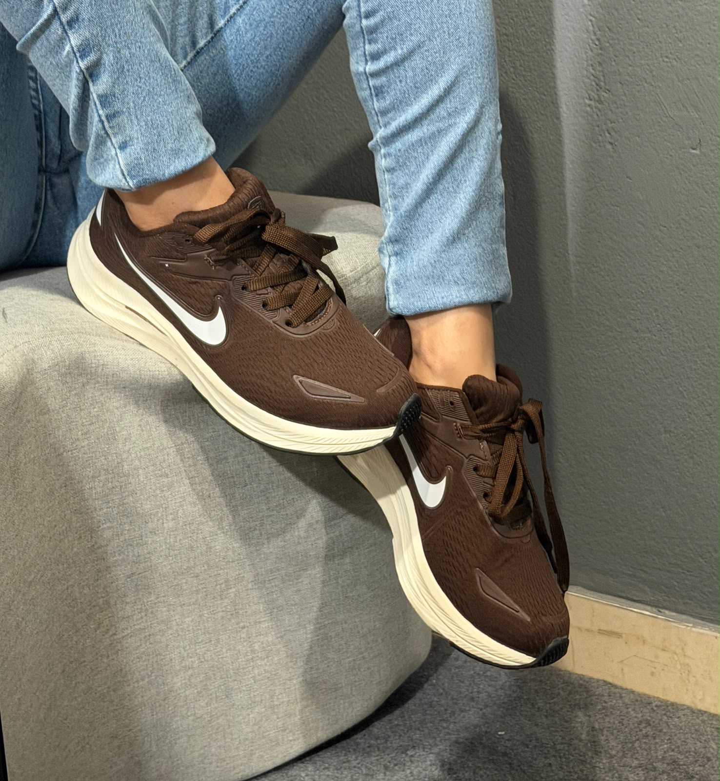 Tênis Esportivo Fit Marrom Unissex – Conforto e Estilo para o Dia a Dia - Imagem 2